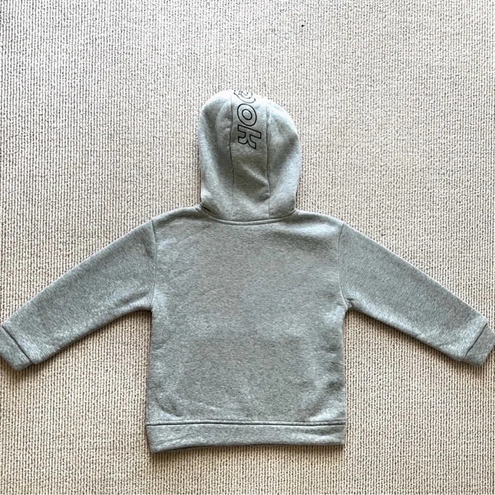 Reebok Boys 4T Hoodie NWOT sweatshirt zip up front grey never worn